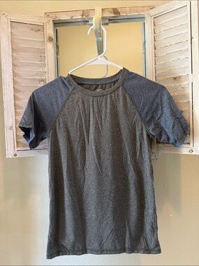 Kids Short Sleeve Active Tee - Dark Gray/Charcoal